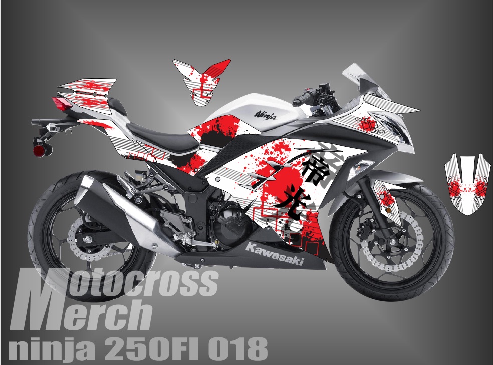decal kawasaki ninja  250 fi Laman 3 motocross merch