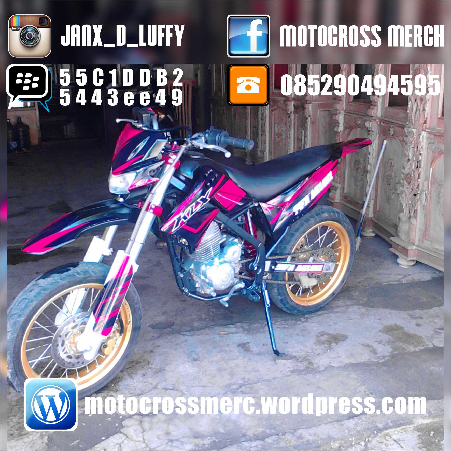 DECAL KLX 150 FOX Laman 2 Motocross Merch